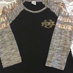 Victoria Secret Pink baseball tee